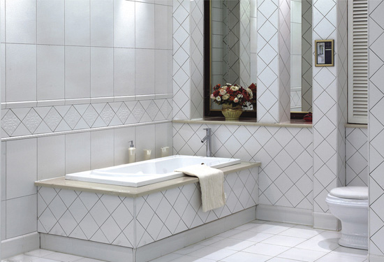 卫生间瓷砖贴图 白色内墙砖效果图