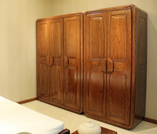 二门衣柜,光明家具,实木家具