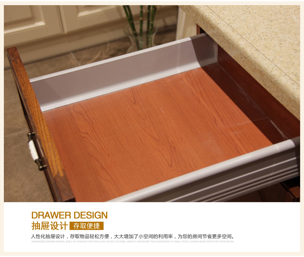 勒嘉橱柜 L字形可定制多弗地柜 优质人造板材质 商品细节