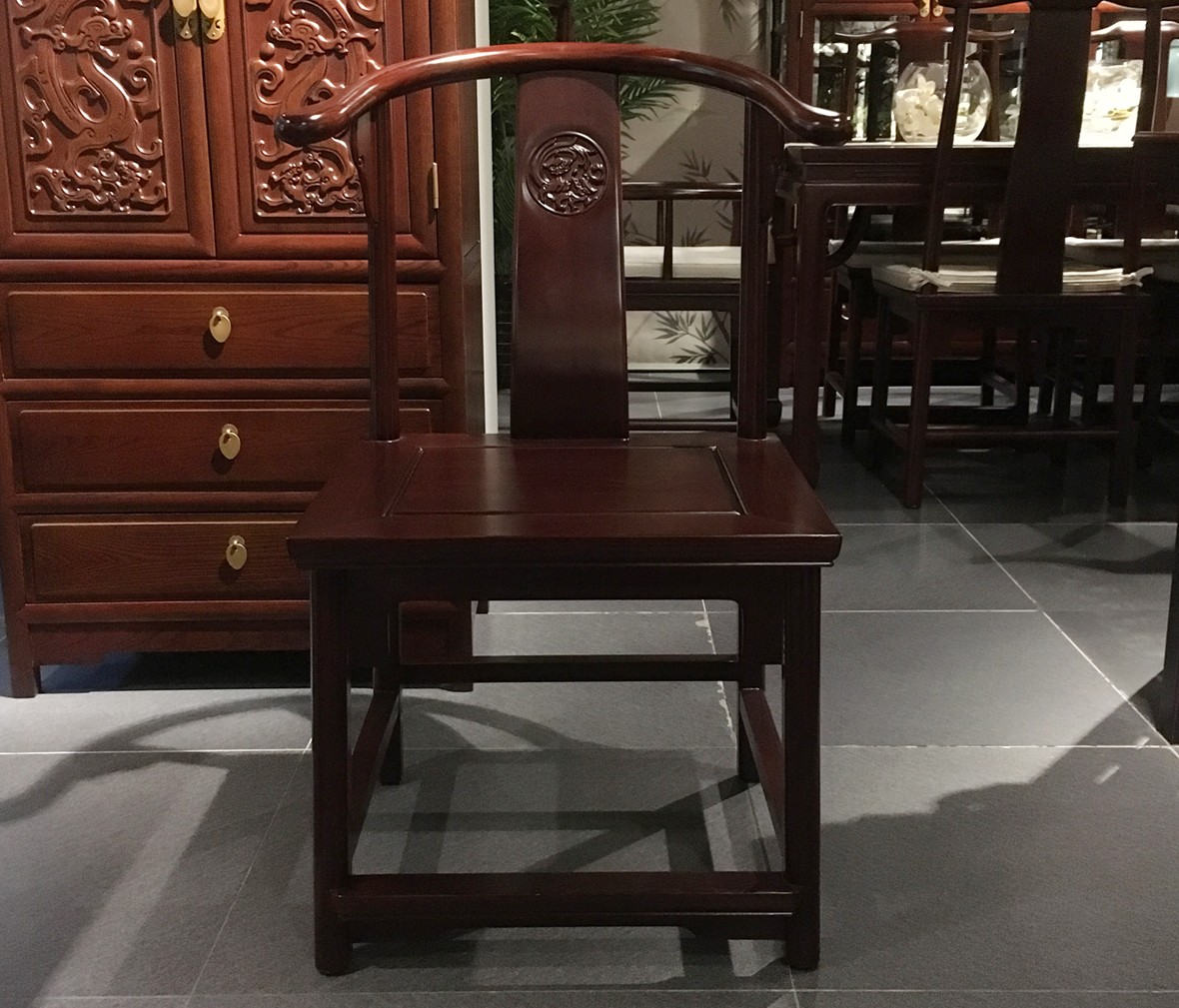 祥华坊家具 XJD-YD00219型号半圈椅 中式古典实木家具