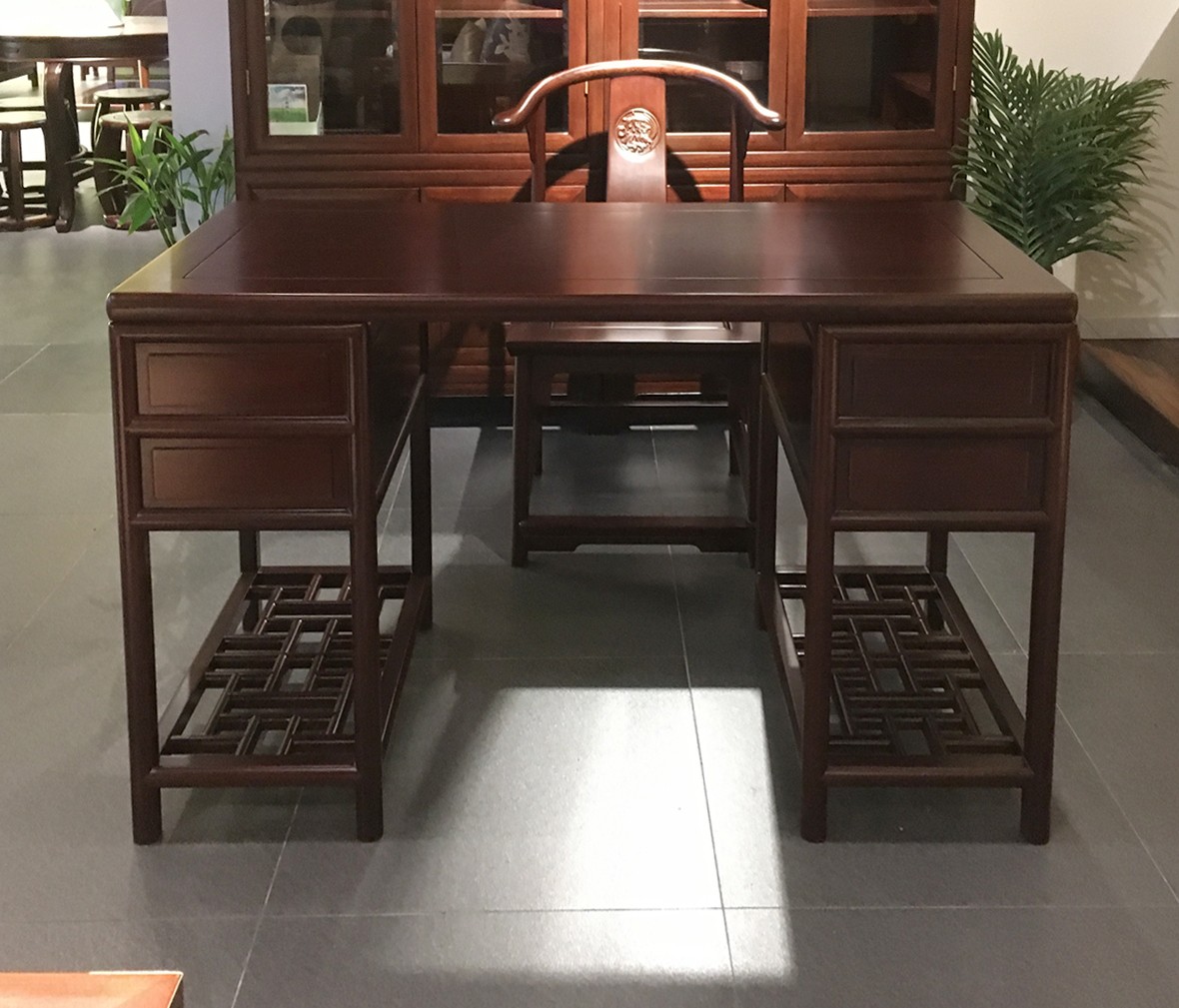 祥华坊家具 SZ019型号四屉书桌 中式古典实木家具