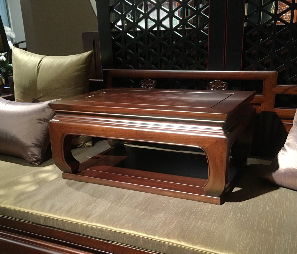 祥华坊家具 XJD-ZJ01819型号托泥腿炕桌（乙）中式古典实木家具