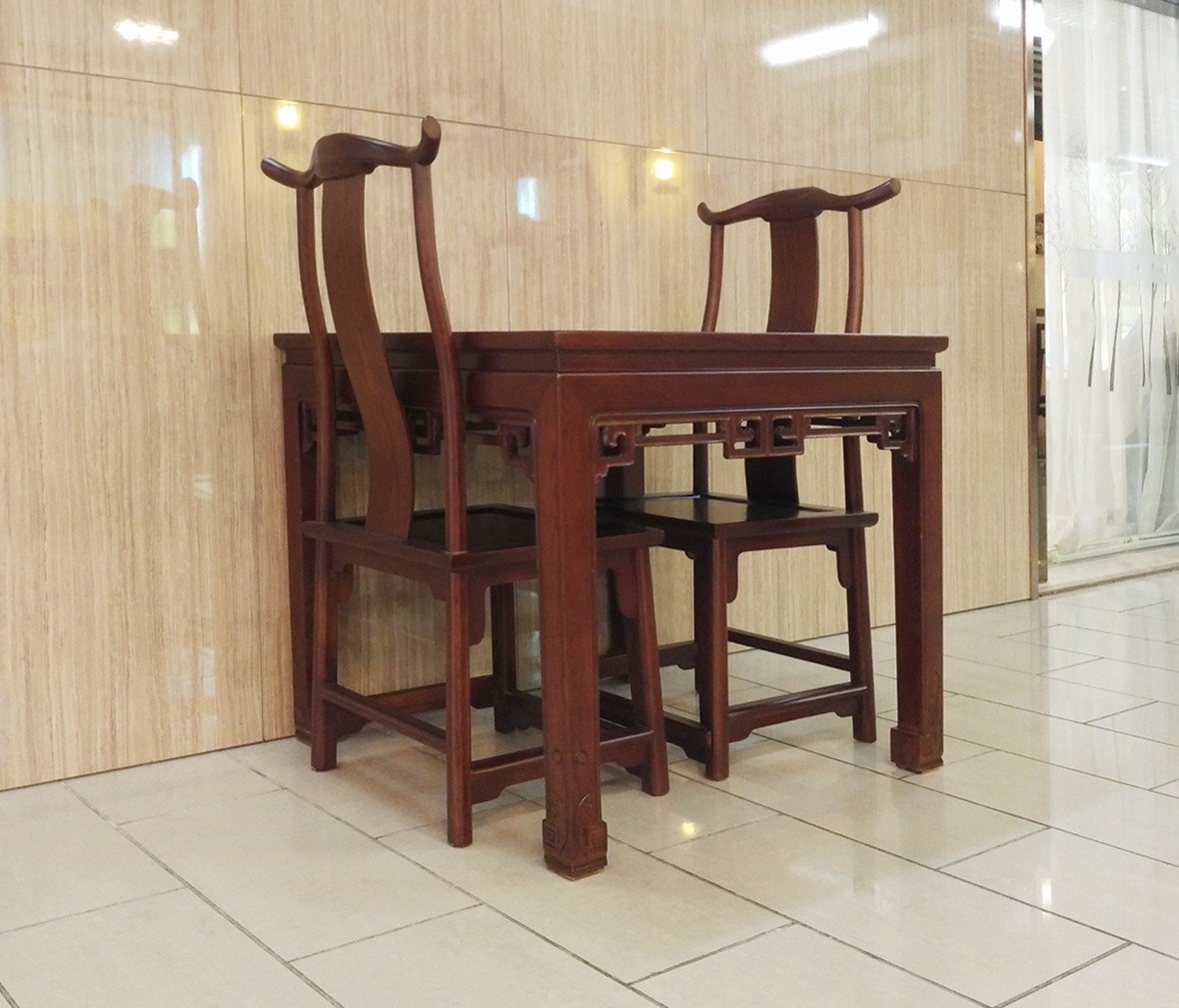 瀚明轩 HMX-1177型号中式古典风格榆木新明式新灯挂椅