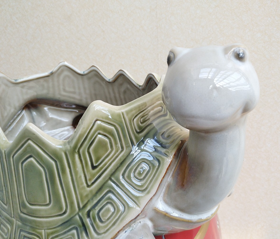 大峡谷 乌龟盘 瓷器摆件 陶瓷材质 工艺品 客厅摆件 物品收纳