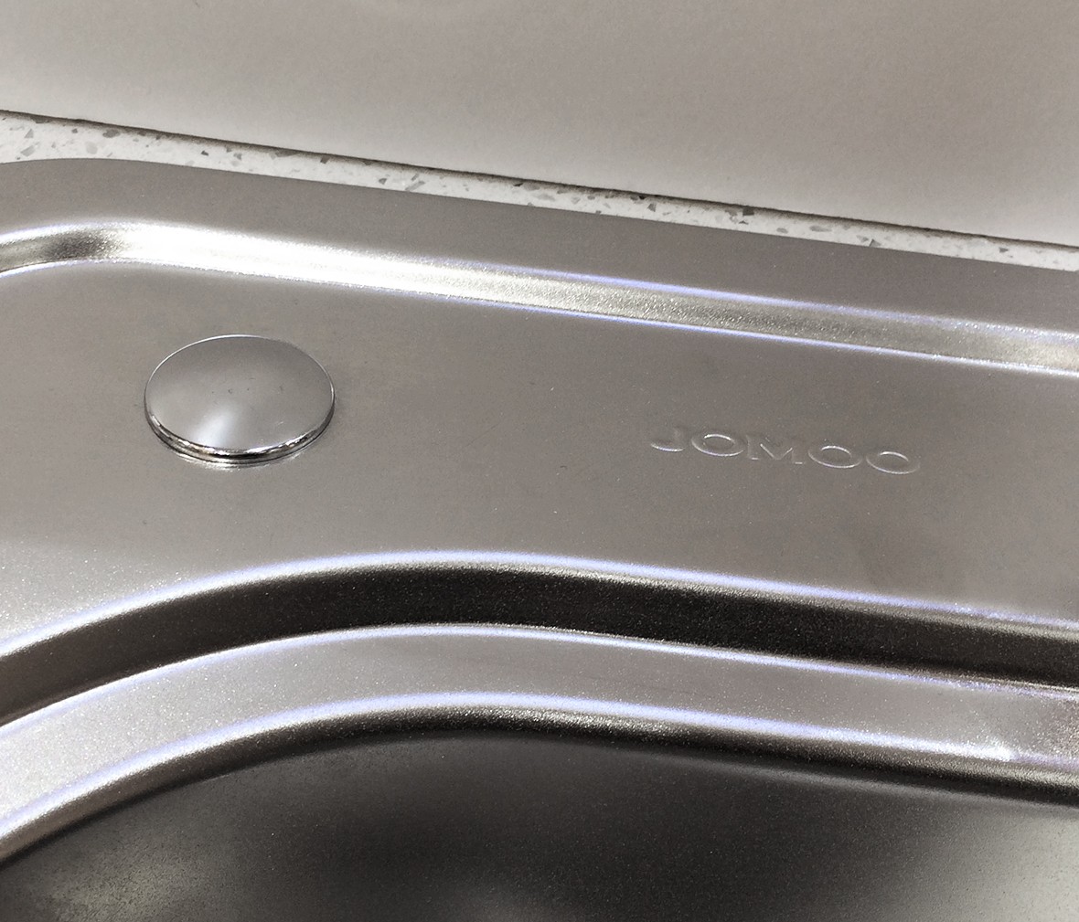 九牧 0618型号单槽厨盆水槽 不锈钢洗菜盆洗碗盆 表面喷砂处理 细节展示