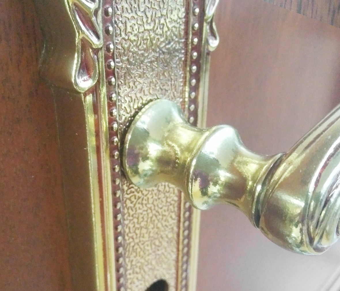 晾霸五金 米开朗MKL601-19欧洲金型号门锁 铜材质 门锁 拉丝工艺 情景 细节