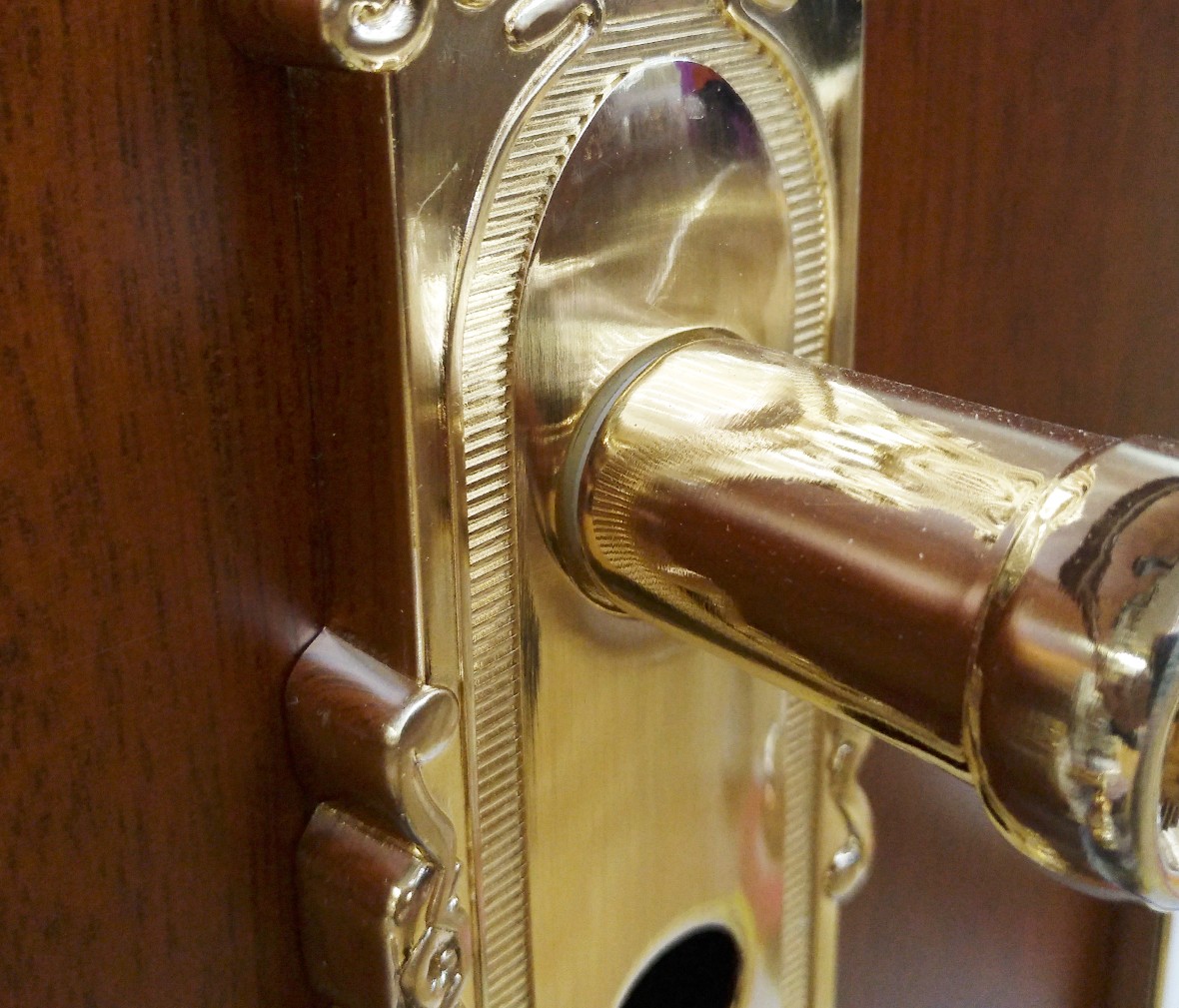晾霸五金 米开朗5572-62GB型号门锁 锌合金材质 优质门锁 情景细节