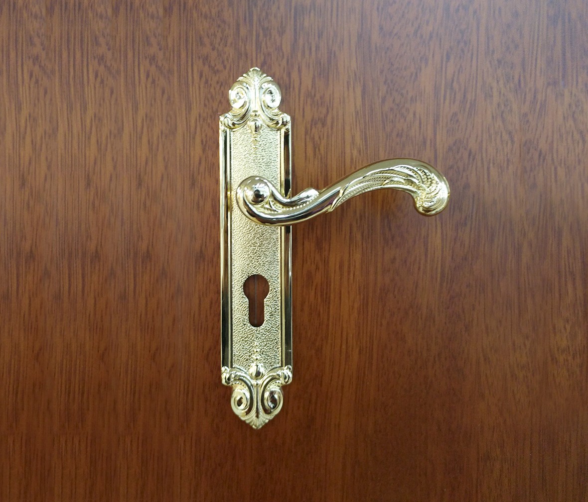 晾霸五金 米开朗611-20真金型号门锁 铜材质 优质门锁 情景细节