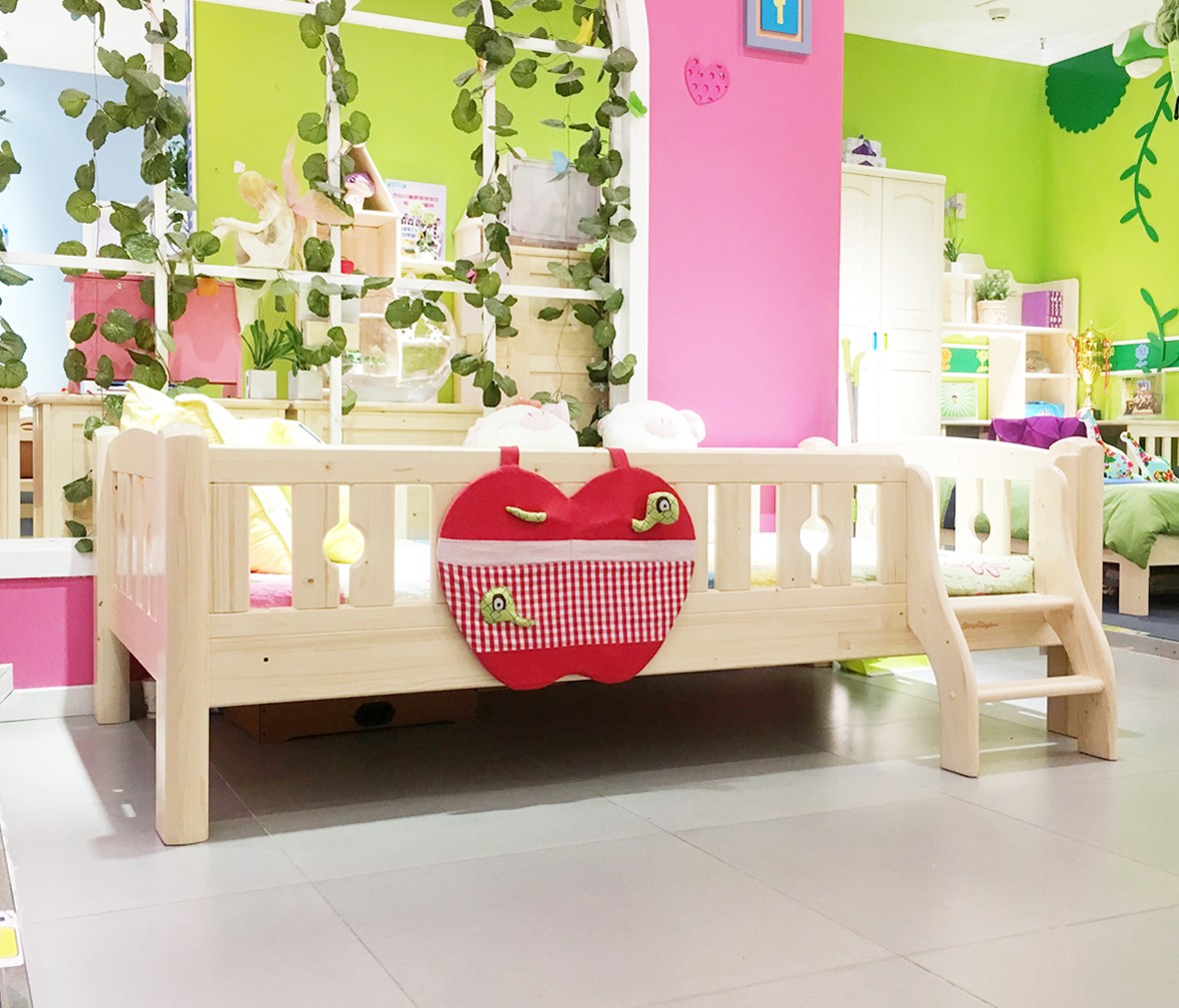 松堡王国 SP-B-C010XS-型号实木矮床 芬兰松木材质儿童家具