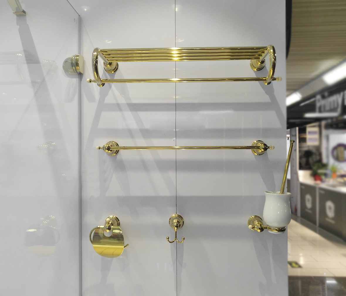 朗斯卫浴 LG-36F型号浴室五件套 全铜材质镀铬五金挂件 商品实拍