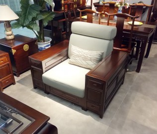 誉承堂,单人沙发,实木家具