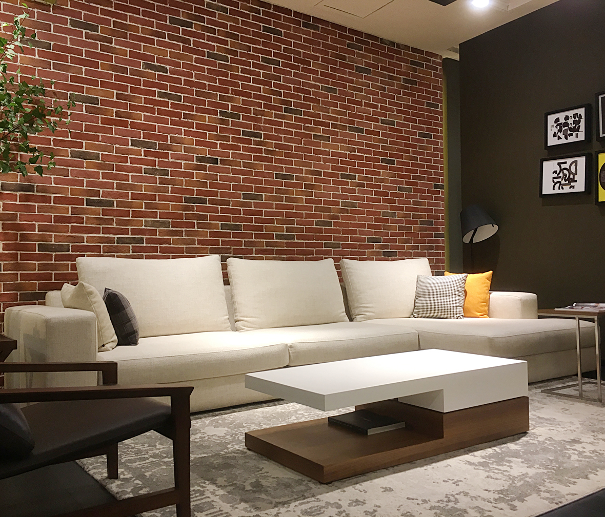 尚景家具 sf89型号沙发 板木结合材质北欧简约风格
