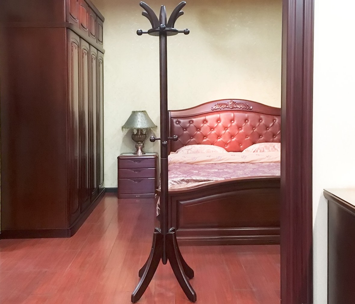 大连华丰 W61G9型号衣柜 进口水曲柳材质现代中式卧室家具