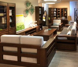 华日家具,沙发组合,现代中式