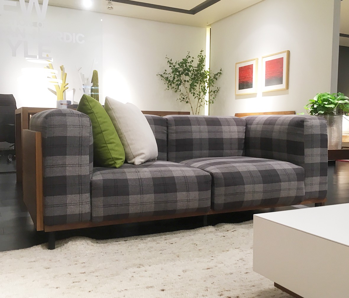 尚景家具 sf9723型号沙发 板木结合材质沙发 北欧简约风格